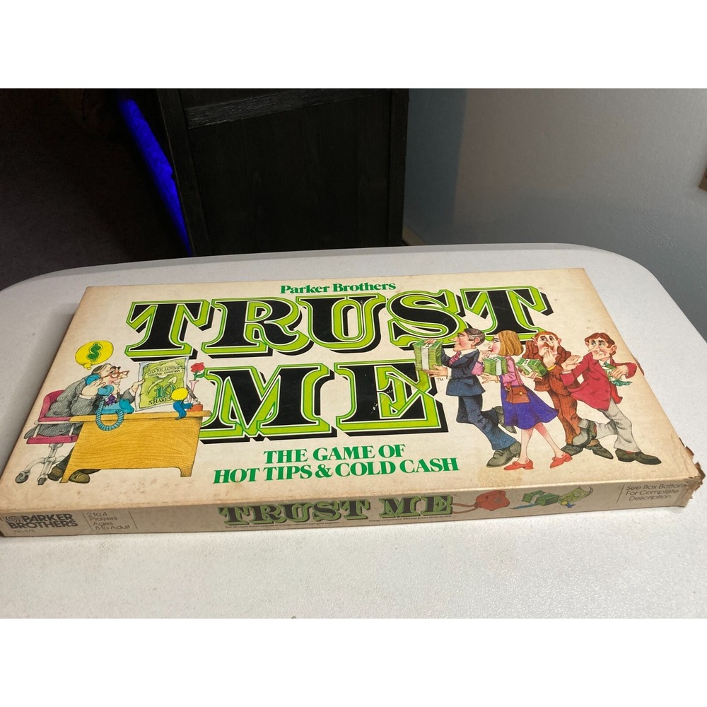 Trust Me Board Game Vintage 1981 Complete Some Components Still Sealed